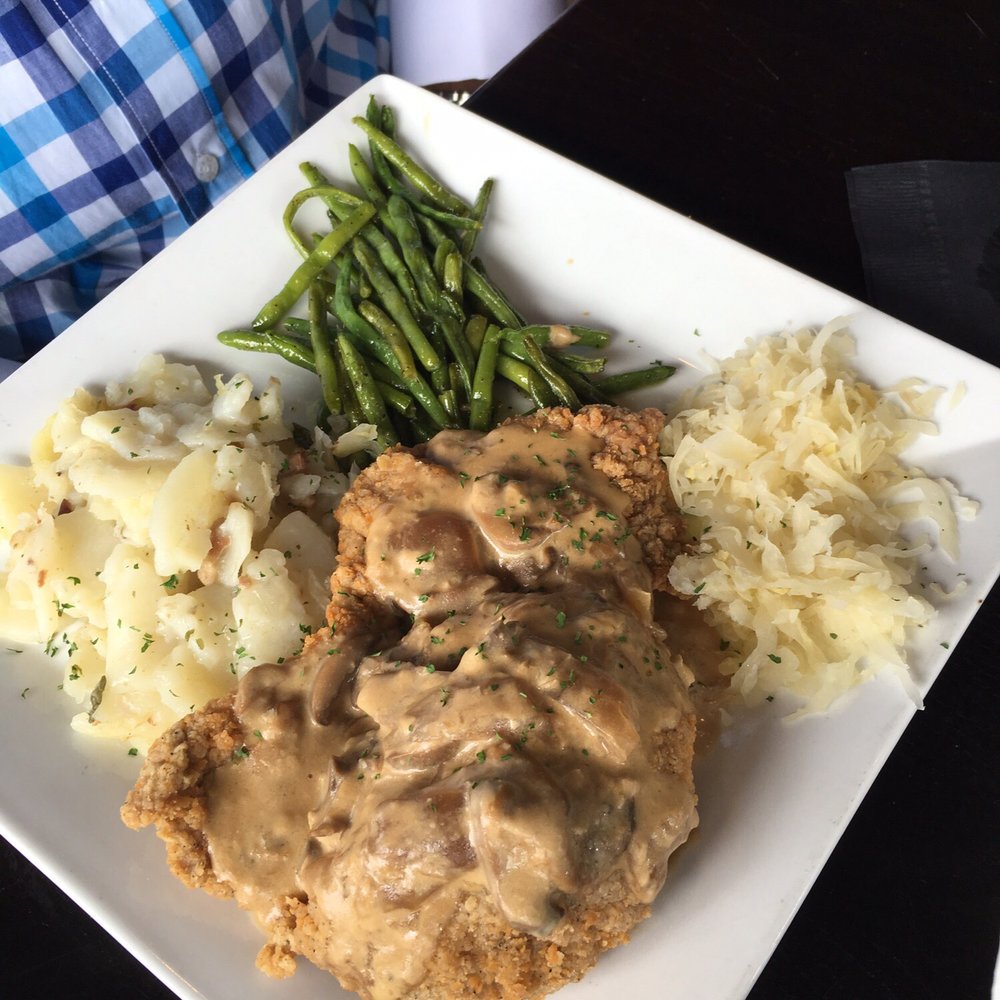 Park Lane Tavern - Jagersnitzel with Sauerkraut, German Potato Salad - Fish & Chips Near Me - Hampton, Virginia