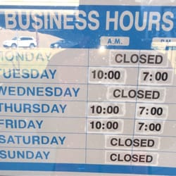 Keep this in mind when making appointments!