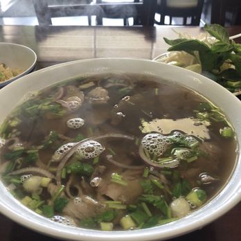 Pho Anh Dao - The #24 with rare beef, brisket, beef tendon and tripe. The broth was very flavorful. My new go to. - Vietnamese Near Me - Edison, New Jersey Pho Anh Dao - The #24 with rare beef, brisket, beef tendon and tripe. The broth was very flavorful. My new go to. - Vietnamese Near Me - Edison, New Jersey