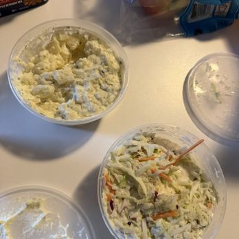 Hutchins BBQ - coleslaw & potato salad - Barbeque Near Me - Frisco, Texas Hutchins BBQ - coleslaw & potato salad - Barbeque Near Me - Frisco, Texas