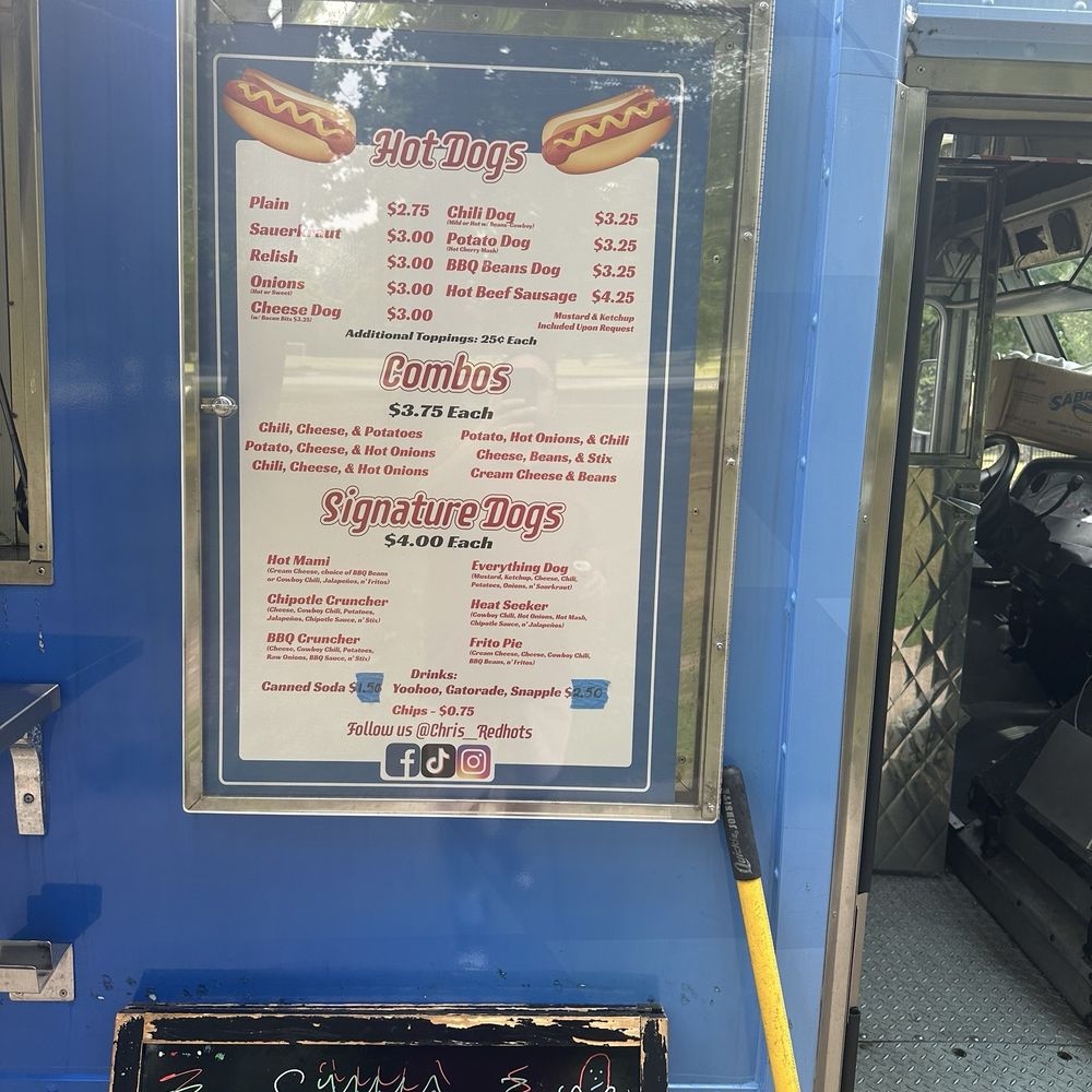 The Original Chris' Red Hots - Food Trucks Near Me - Newark, New Jersey The Original Chris' Red Hots - Food Trucks Near Me - Newark, New Jersey
