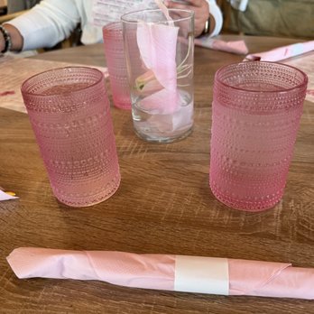 Breezy - Pretty in Pink cups, decors utensils - Breakfast & Brunch Near Me - San Juan Capistrano, California