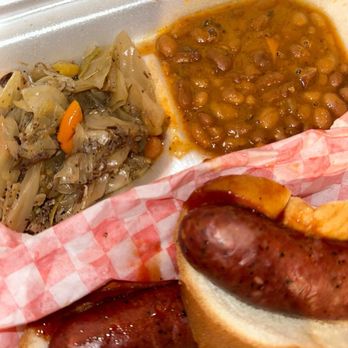 Boogie Mack’s Kitchen - Link Sandwich Plate - Barbeque Near Me - Fort Worth, Texas