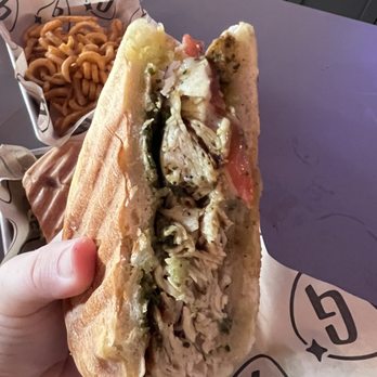 Goldie's - Chicken caprese panini - Venues & Event Spaces Near Me - Charlotte, North Carolina Goldie's - Chicken caprese panini - Venues & Event Spaces Near Me - Charlotte, North Carolina