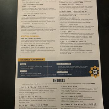 Block 15 Brewing - Menu as of June 2025 - New American Near Me - Corvallis, Oregon