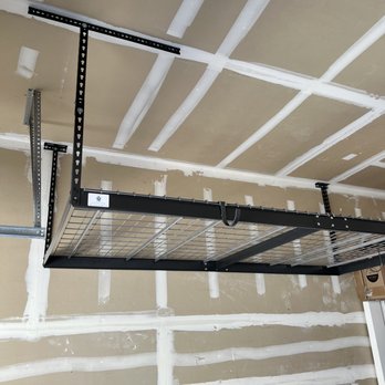 The Clever Home - Overhead storage racks from Costco - Home Organization Near Me