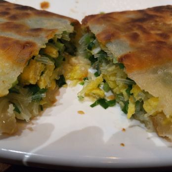 Uncle Panda Dumpling & Noodle House - Fried pancake with chives and eggs, very good. - Noodles Near Me - Glendale, Arizona