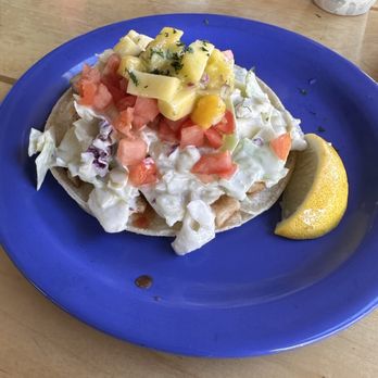 Coconuts Fish Cafe - One of the two tacos. They each had their own plate. - Seafood Near Me - Kihei, Hawaii
