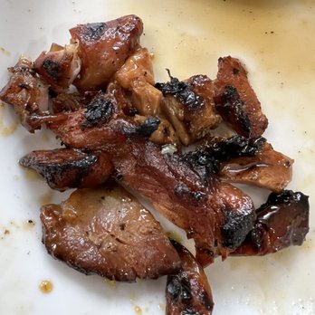 Happy Teriyaki 11 - This is what I mean. Inedible charred up, dried up chicken because they grilled days old chicken. Half the box was like this. - Japanese Near Me - Puyallup, Washington Happy Teriyaki 11 - This is what I mean. Inedible charred up, dried up chicken because they grilled days old chicken. Half the box was like this. - Japanese Near Me - Puyallup, Washington