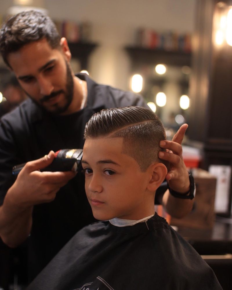 Adam Blendz Barbershop Logo