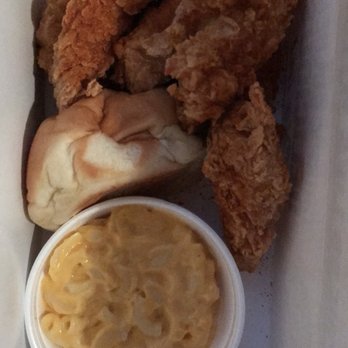Golden Chick - Spicy tenders with Mac and cheese - Fast Food Near Me - Baton Rouge, Louisiana Golden Chick - Spicy tenders with Mac and cheese - Fast Food Near Me - Baton Rouge, Louisiana