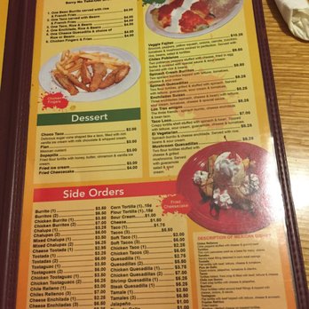 Santa Fe Mexican Grill - Page r of the menu - Mexican Near Me - Largo, Florida