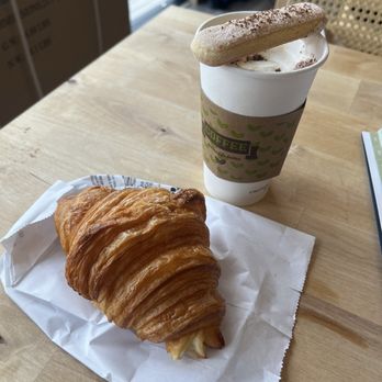 Daily Cup - Tiramisu Latte and butter croissant. - Coffee & Tea Near Me - Houston, Texas Daily Cup - Tiramisu Latte and butter croissant. - Coffee & Tea Near Me - Houston, Texas