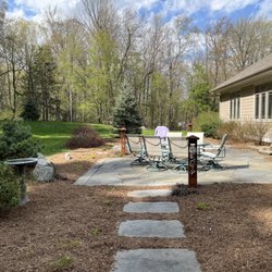 Chamberlain Lawn & Property - Post cleanup and laying down some fresh cedar mulch - Hartland, CT
