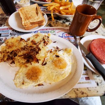 Golden Dawn - Eggs, Pork Roll, Potatoes, and Toast with Coffee - Diners Near Me - Levittown, Pennsylvania