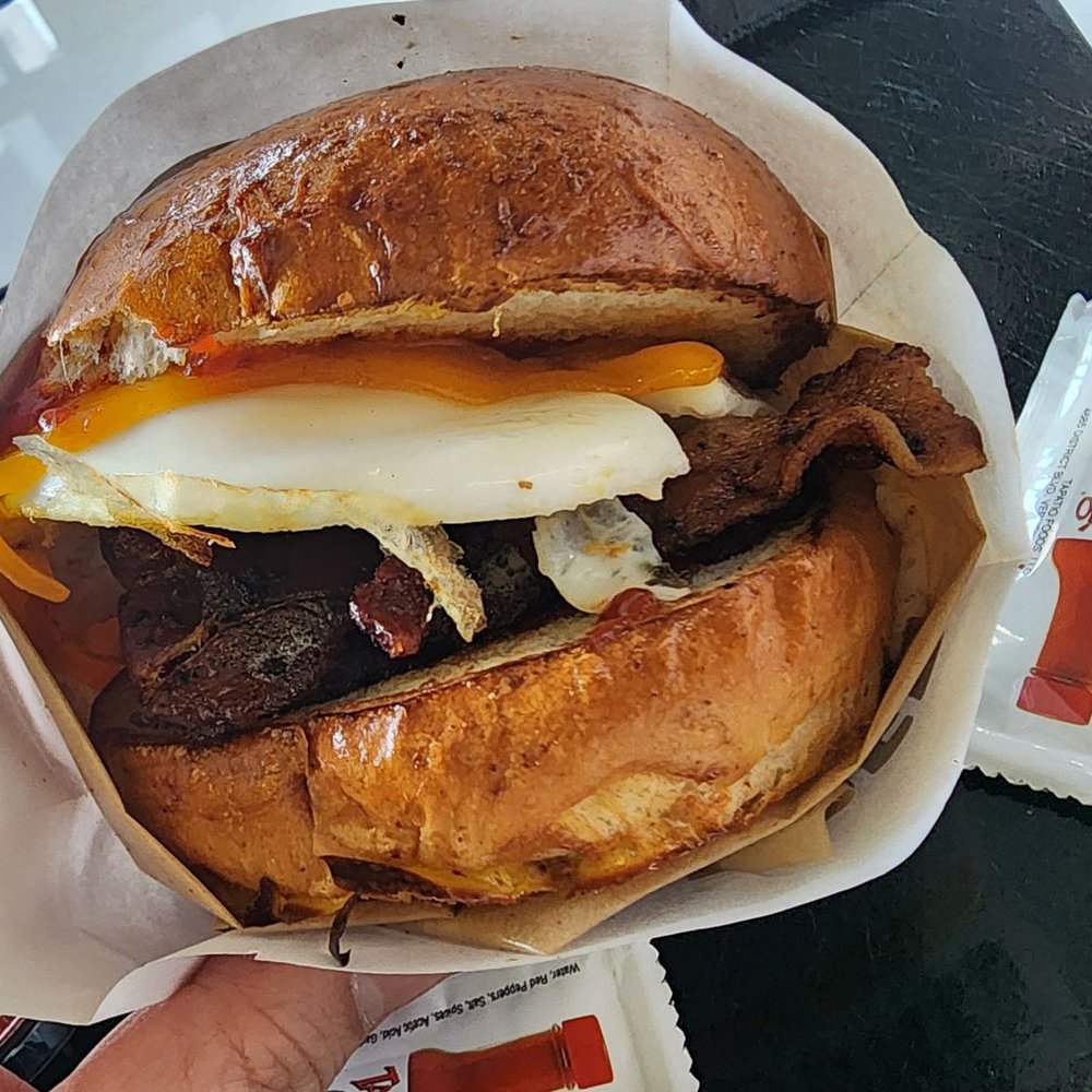 EggBred - Bacon egg & cheddar - Breakfast & Brunch Near Me - Long Beach, California EggBred - Bacon egg & cheddar - Breakfast & Brunch Near Me - Long Beach, California