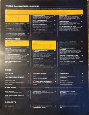 Menu photo 1 Oyster Pub Daytona Beach, FL Menu photo 1 Oyster Pub Daytona Beach, FL