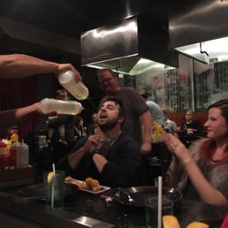 Sake shots! Sake shots!