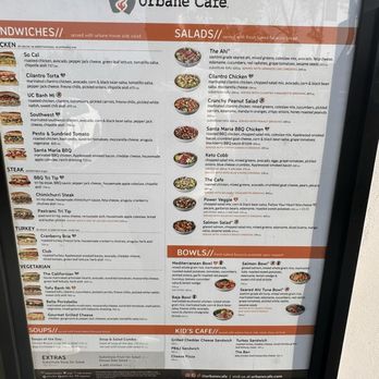 Urbane Cafe - Menu outside of the door - Salad Near Me - Long Beach, California Urbane Cafe - Menu outside of the door - Salad Near Me - Long Beach, California