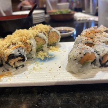 Ichi Umi Sushi - Spicy Crunch Roll Salmon Roll - Sushi Bars Near Me - Austin, Texas Ichi Umi Sushi - Spicy Crunch Roll Salmon Roll - Sushi Bars Near Me - Austin, Texas