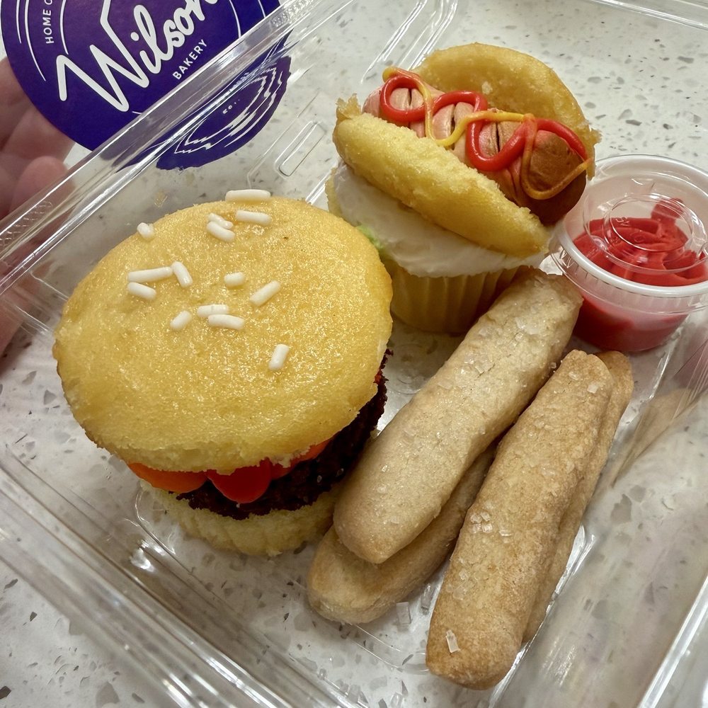 Wilson's Bakery - Adorable 4th of July "Hamburger, hot dog, and fries."  All cupcakes and cookies. - Bakeries Near Me - Warner Robins, Georgia