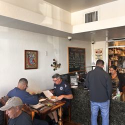 Kique’s Taqueria - Inside and menu
