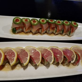 Crazy Rock'N Sushi - Lemon roll and Fire in the Roll - Sushi Bars Near Me - Glendale, California