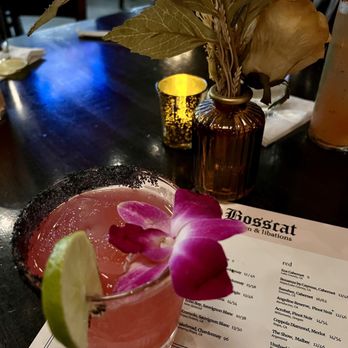 Bosscat Kitchen & Libations - Black dahlia cocktail - Bars Near Me - Orange, California
