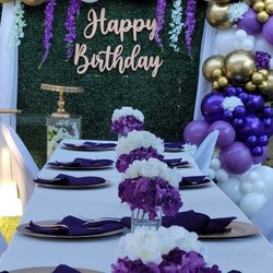 Tasha G Decors - Backdrop, balloons and table decoration.