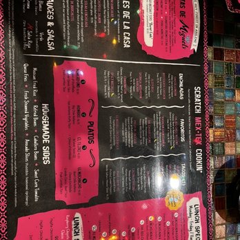 Miguel's Mex Tex Cafe - Other side of menu: updated 2022 - Mexican Near Me - Abilene, Texas