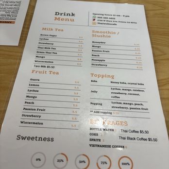 Thai Wok & Cafe - Drink Menu - Thai Near Me - Fresno, California Thai Wok & Cafe - Drink Menu - Thai Near Me - Fresno, California
