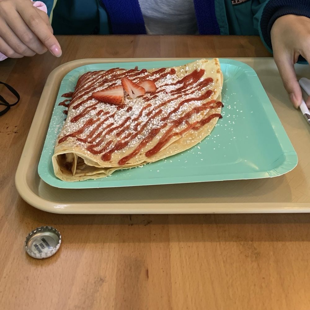 Dulce Crepes - Strawberry & Cream Crepe - Creperies Near Me - Fairfax, Virginia Dulce Crepes - Strawberry & Cream Crepe - Creperies Near Me - Fairfax, Virginia