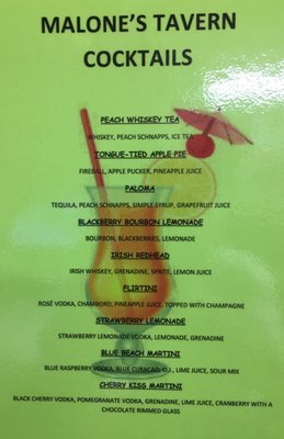Menu photo 6 Malone's Tavern Warren, MI
