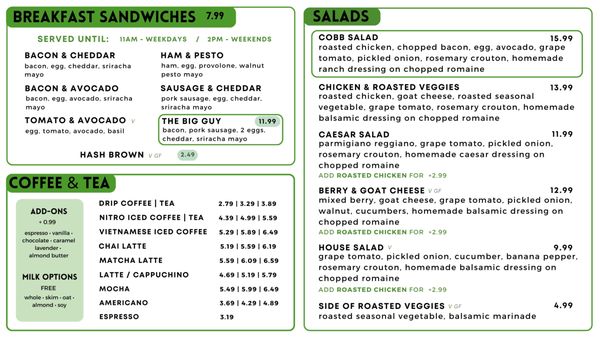 Menu photo 1 Union Kitchen Washington, DC, DC