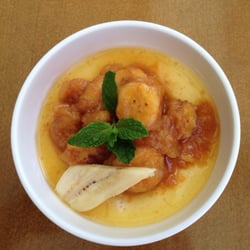 Tijela Suco - Pudim de creme de leite com banana!
