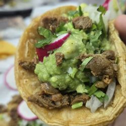 STUFFED carne asada guac taco