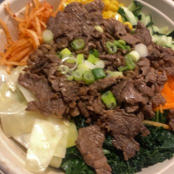 92 Chicken - Wilton Manors - B (NEW) Beef Bulgogi Seoul Bowl 1/2 and 1/2 white rice & Japache noodles Spicy mayo and gochugang glaze on side - Korean Near Me - Wilton Manors, Florida 92 Chicken - Wilton Manors - B (NEW) Beef Bulgogi Seoul Bowl 1/2 and 1/2 white rice & Japache noodles Spicy mayo and gochugang glaze on side - Korean Near Me - Wilton Manors, Florida