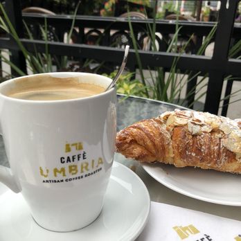 Caffe Umbria - Americano and almond croissant - Coffee & Tea Near Me - Chicago, Illinois Caffe Umbria - Americano and almond croissant - Coffee & Tea Near Me - Chicago, Illinois