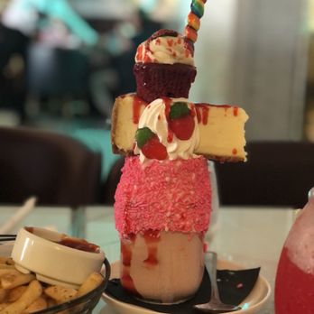Sugar Factory - Strawberry Cheesecake Milkshake - Desserts Near Me - San Antonio, Texas Sugar Factory - Strawberry Cheesecake Milkshake - Desserts Near Me - San Antonio, Texas