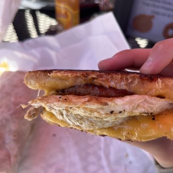 Broadway Cafe - Tasty breakfast sandwich! - Burgers Near Me - Big Bear City, California