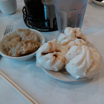 Li Wah - bbq steam bun and a dumpling I can't recall it's name - Dim Sum Near Me - Cleveland, Ohio