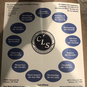 CLS Health Comprehensive Care Clinic - Clear Lake - What they offer - Medical Centers Near Me - Webster, Texas CLS Health Comprehensive Care Clinic - Clear Lake - What they offer - Medical Centers Near Me - Webster, Texas