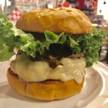 Boulevard Burger - Mushroom Burger with a turkey patty - Burgers Near Me - Castro Valley, California Boulevard Burger - Mushroom Burger with a turkey patty - Burgers Near Me - Castro Valley, California