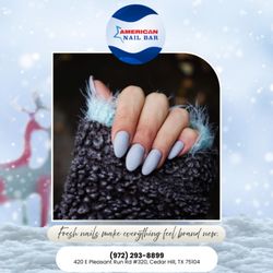 American Nail Bar - " Winter shades that feel calm, clean, and elegant. Every detail shaped to perfection. Step in for your winter refresh!
Reserve now