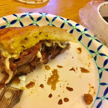 Bellacino's Pizza & Grinders - French Dip and the Au Jous to dip. Takeout eaten at home, don't worry, they don't use paper plates here haha - Pizza Near Me - Stow, Ohio Bellacino's Pizza & Grinders - French Dip and the Au Jous to dip. Takeout eaten at home, don't worry, they don't use paper plates here haha - Pizza Near Me - Stow, Ohio