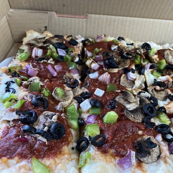 The Rec Pizza & Detroit Eats - Large veggie pizza with vegan cheese - Pizza Near Me - Peoria, Arizona The Rec Pizza & Detroit Eats - Large veggie pizza with vegan cheese - Pizza Near Me - Peoria, Arizona