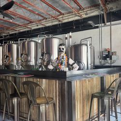 Swamp Rabbit Brewery and Taproom - Brew equipment.