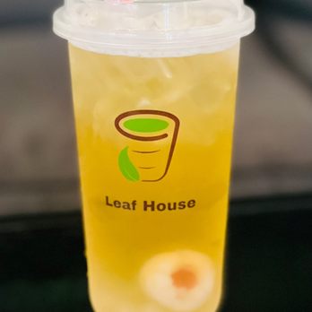Leaf House - Green lychee tea with popping boba. - Bubble Tea Near Me - Cooper City, Florida Leaf House - Green lychee tea with popping boba. - Bubble Tea Near Me - Cooper City, Florida