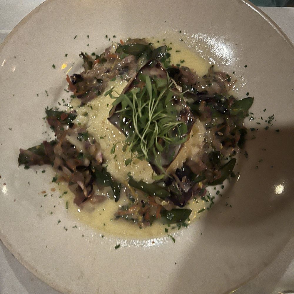 Hege's - Halibut with white soy beurre blanc - French Near Me - Johns Island, South Carolina