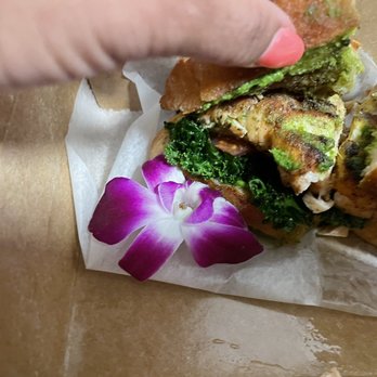 Spread Love & Eat - Salmon pesto sandwich - Vegan Near Me - New York, New York Spread Love & Eat - Salmon pesto sandwich - Vegan Near Me - New York, New York